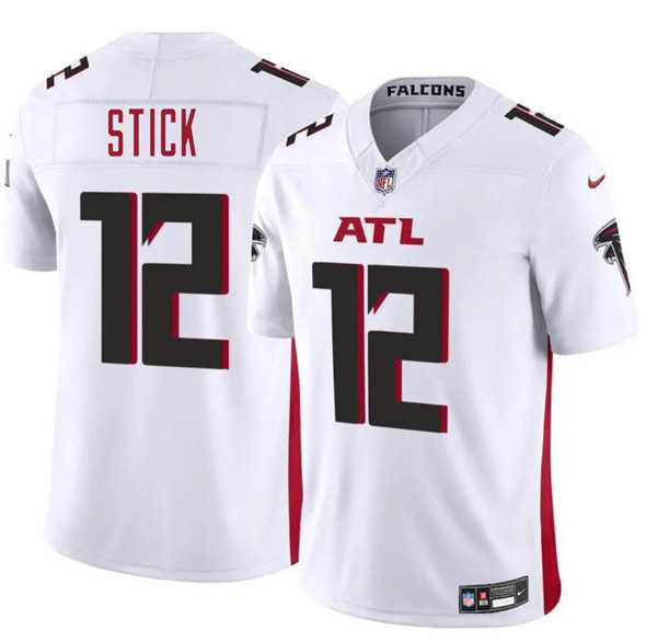 Men & Women & Youth Atlanta Falcons #12 Easton Stick White 2025 F.U.S.E. Vapor Untouchable Limited Stitched Jersey